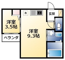 CRASTINE岩田町5丁目の物件間取画像